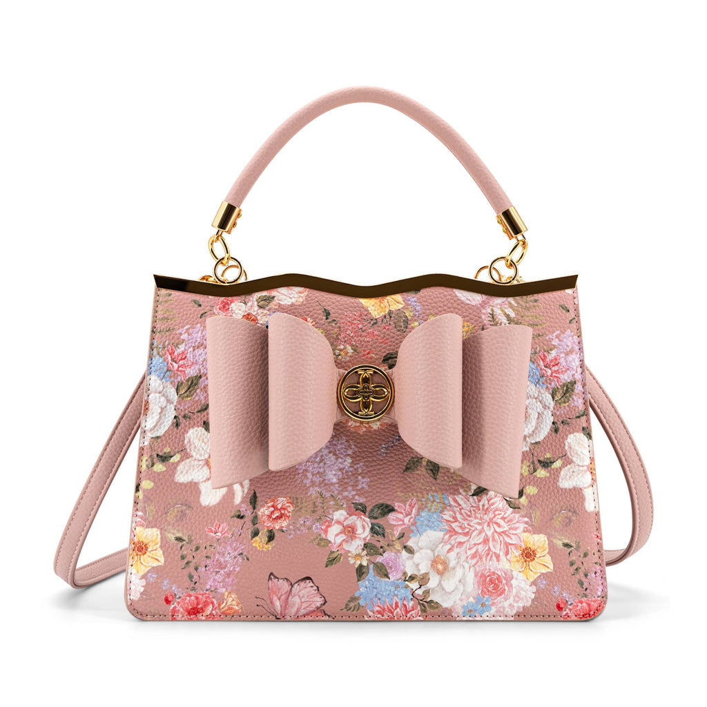 Amelie Floral Garden Bow Women's Crossbody Bag
