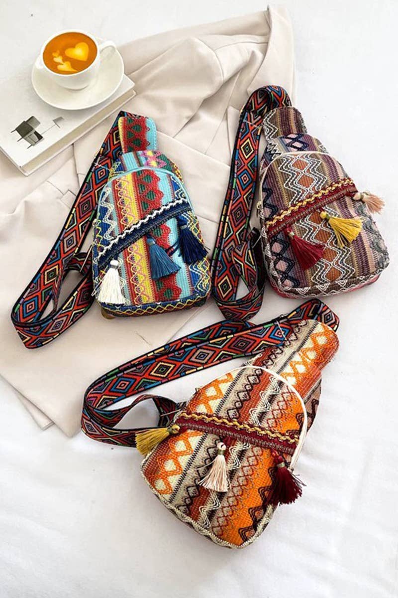 0416 Boho Ethic Crossbody Sling Bag SI-29734