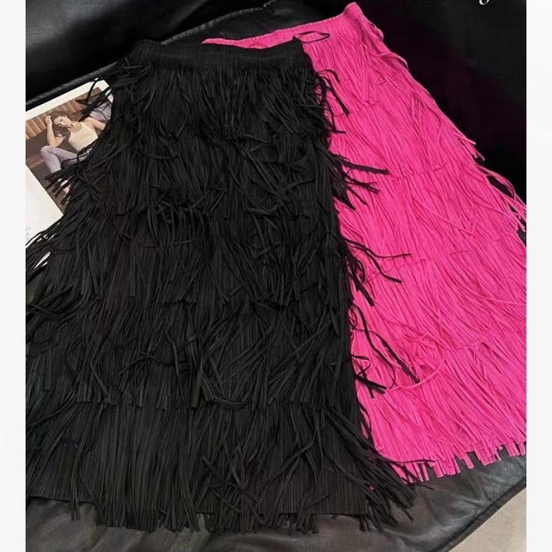 Layered Tiered Cake Skirt For Women Elegant Casual Maxi Skirt