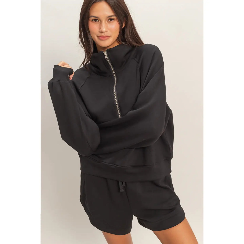 Half-Zip Collar Pullover