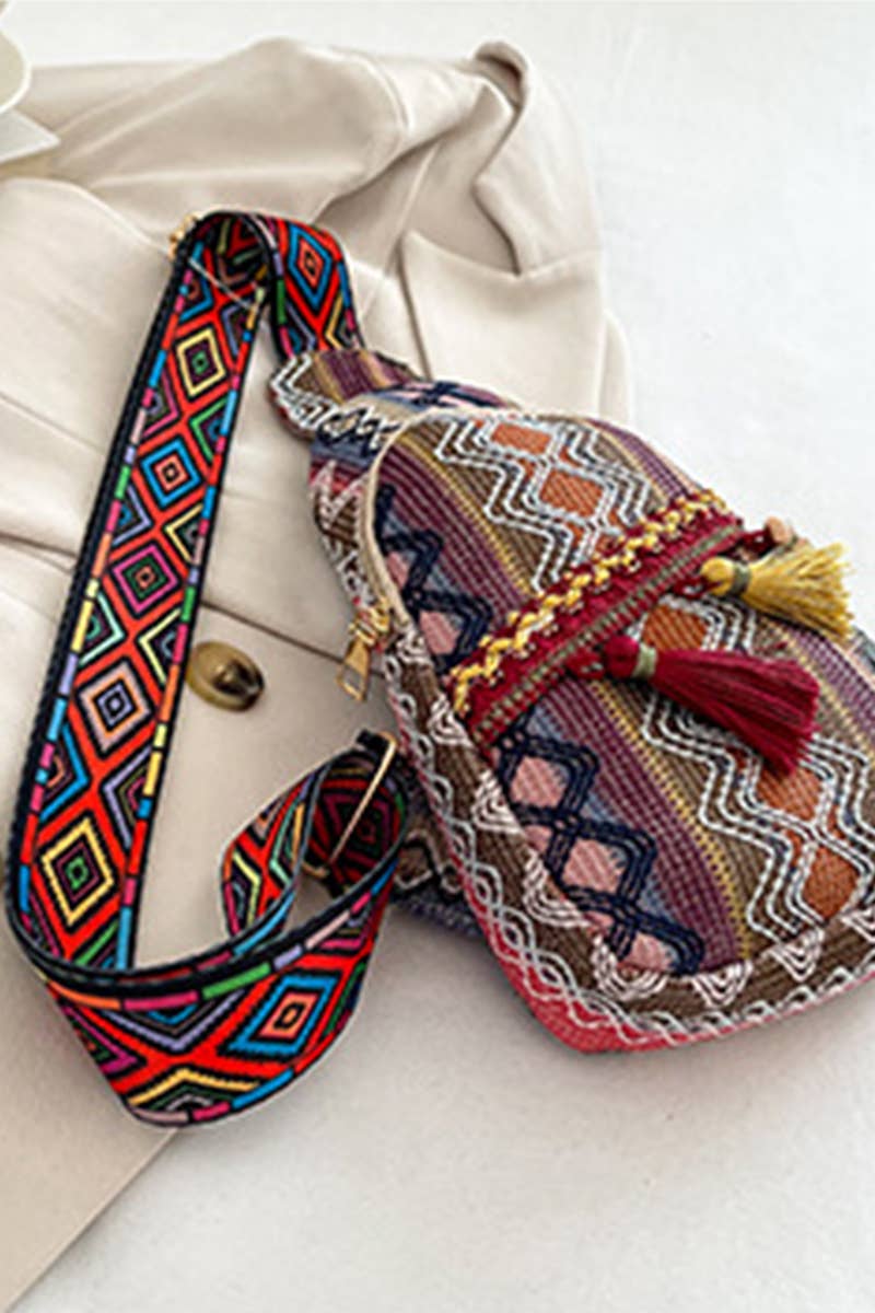 0416 Boho Ethic Crossbody Sling Bag SI-29734