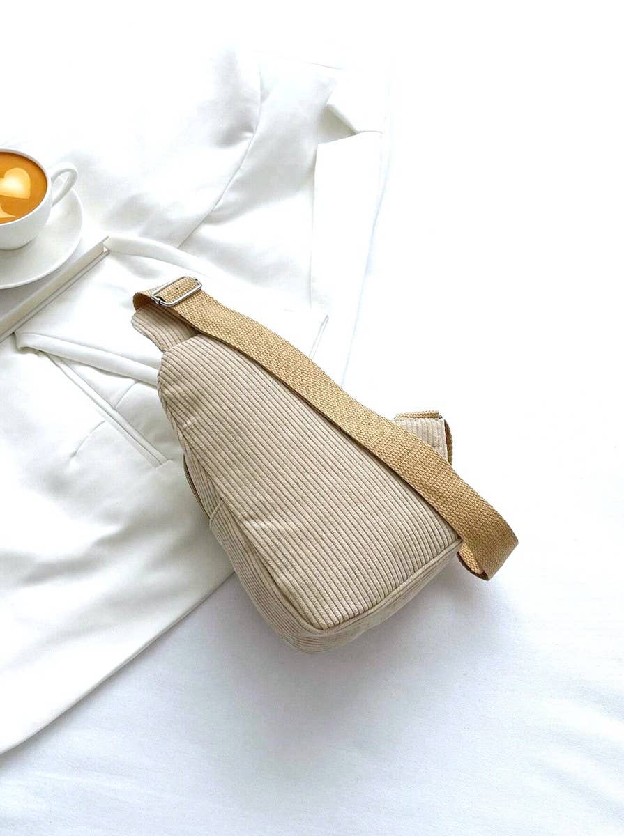 SI-26466 Corduroy Vintage crossbody Sling Bag