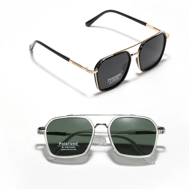 Square TR90 Metal Frame Polarized Sunglasses For Men and Women