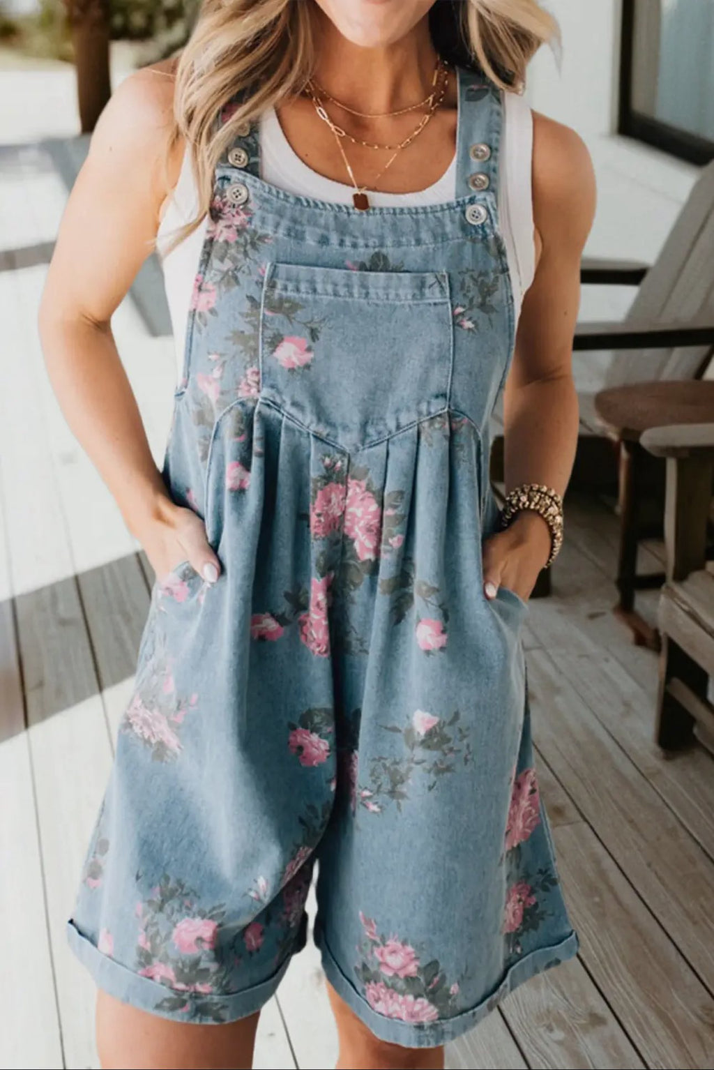Floral Overalls