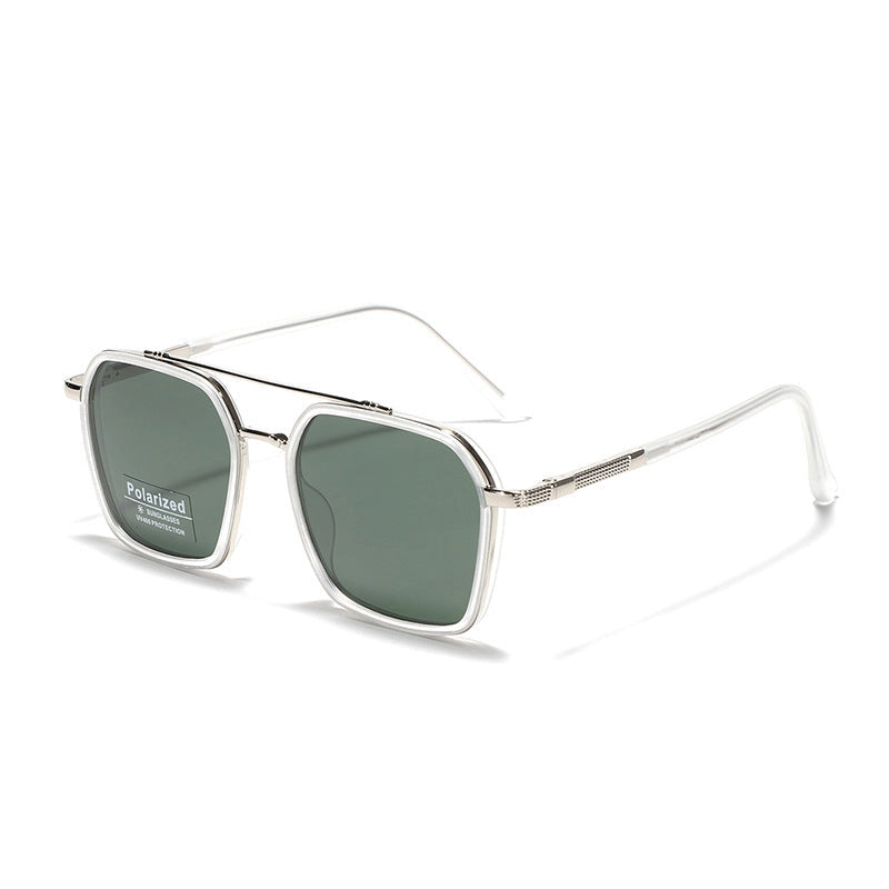 Square TR90 Metal Frame Polarized Sunglasses For Men and Women