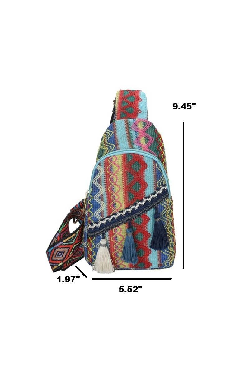 0416 Boho Ethic Crossbody Sling Bag SI-29734
