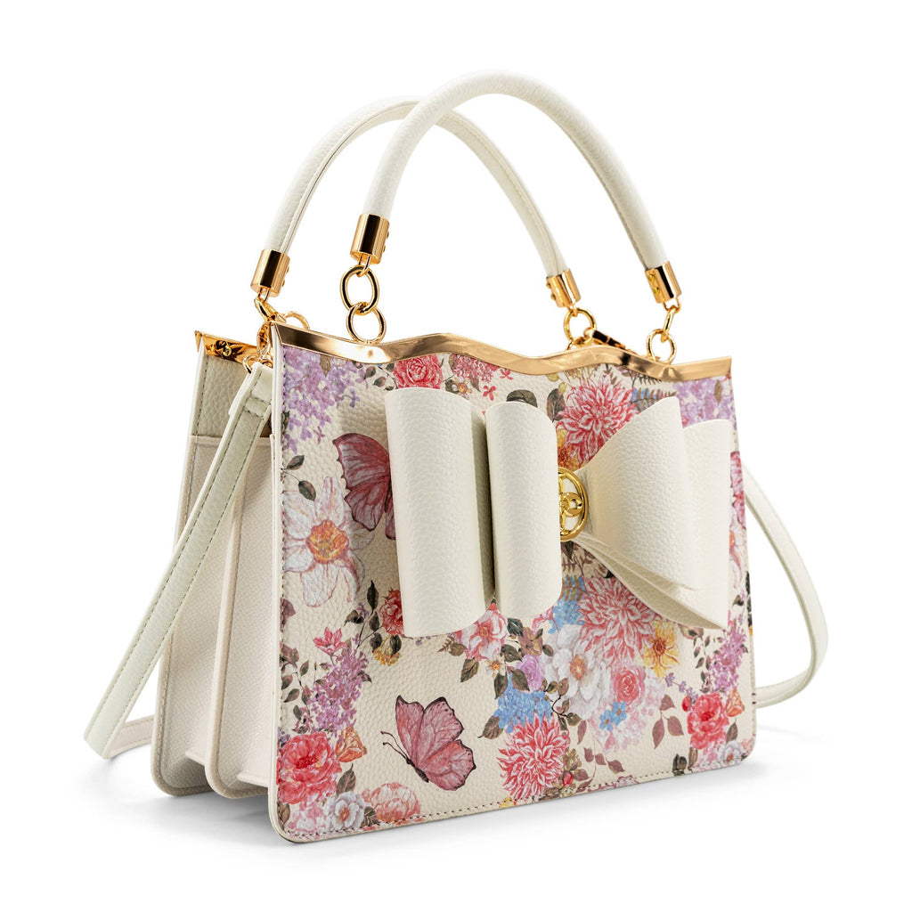 Amelie Floral Garden Bow Women's Crossbody Bag