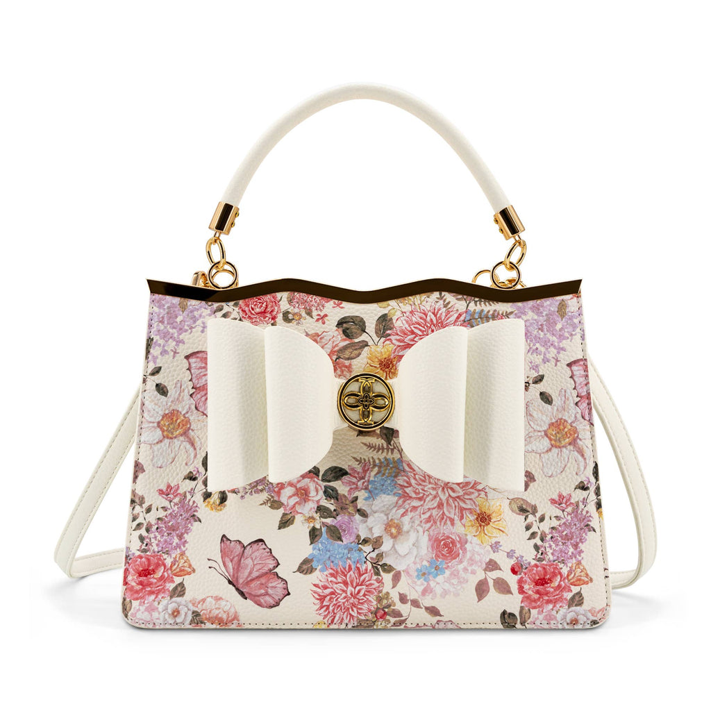 Amelie Floral Garden Bow Women's Crossbody Bag
