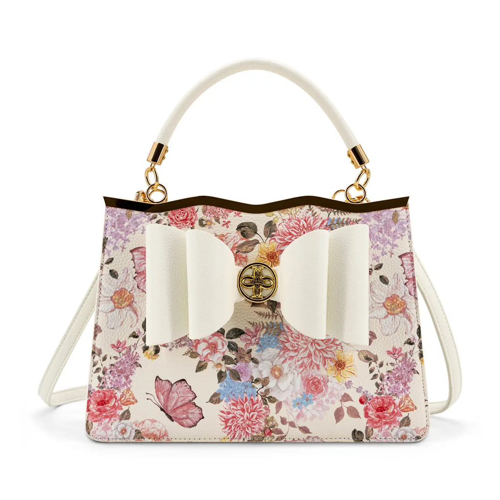 Amelie Floral Garden Bow Women's Crossbody Bag