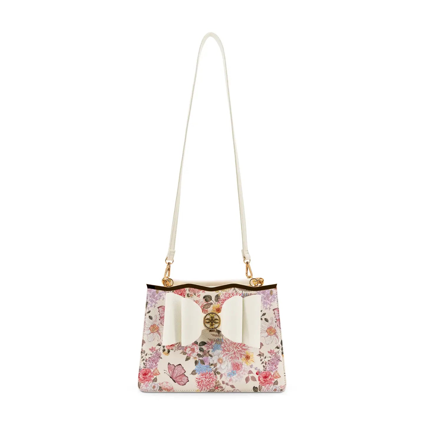 Amelie Floral Garden Bow Women's Crossbody Bag
