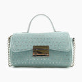Trendy Denim Crossbody Bag Girls Clutch Purse with Chain