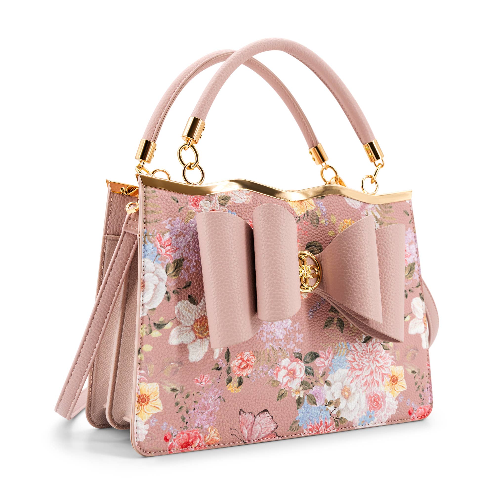Amelie Floral Garden Bow Women's Crossbody Bag