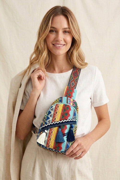 0416 Boho Ethic Crossbody Sling Bag SI-29734
