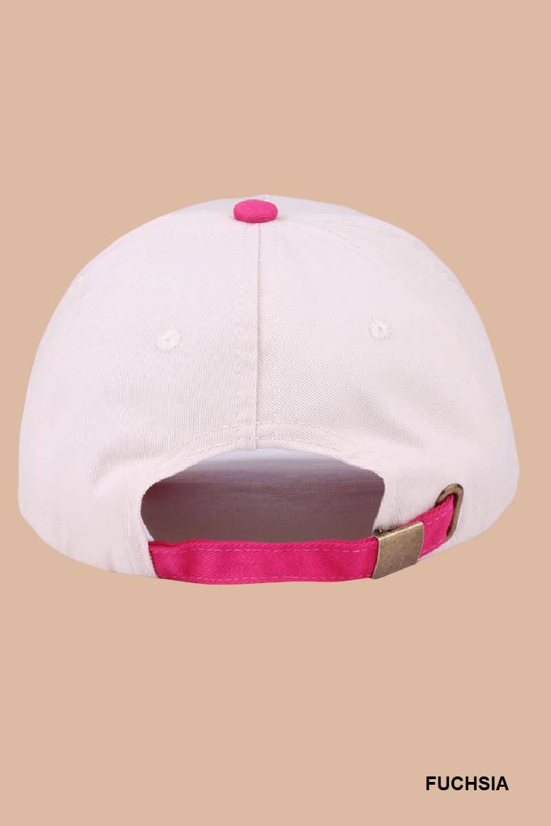 Two Tone Canvas Cotton Cap